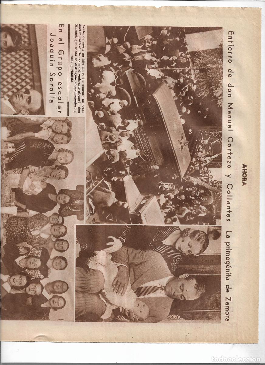 Coleccionismo: A&Ntilde;O 1933 RECORTE PRENSA MUERTE ENTIERRO DON MANUEL CORTEZO COLLANTES ABOGADO PERIODISTA