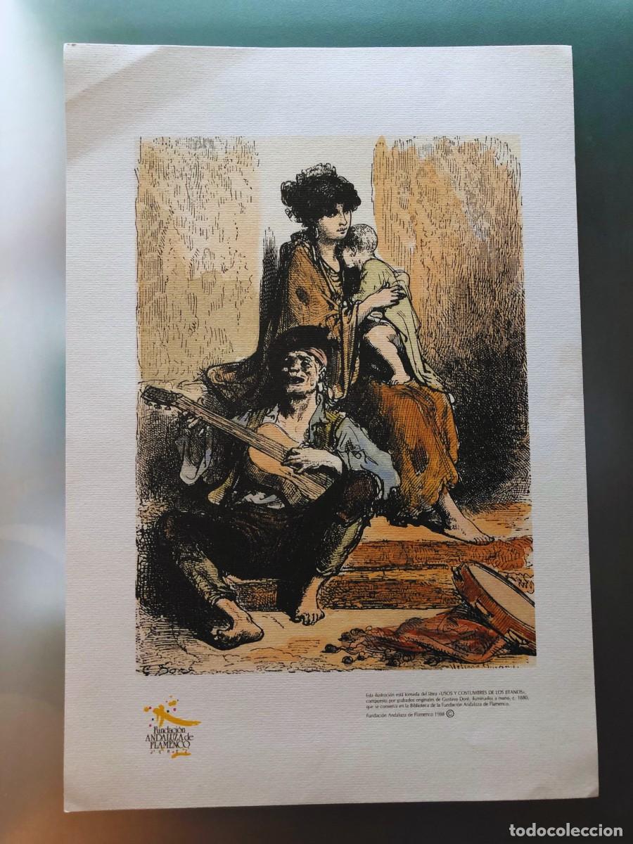 Coleccionismo: Lamina, reproducci&oacute;n oficial de 1988 realizada por la Fundaci&oacute;n Andaluza de Flamenco