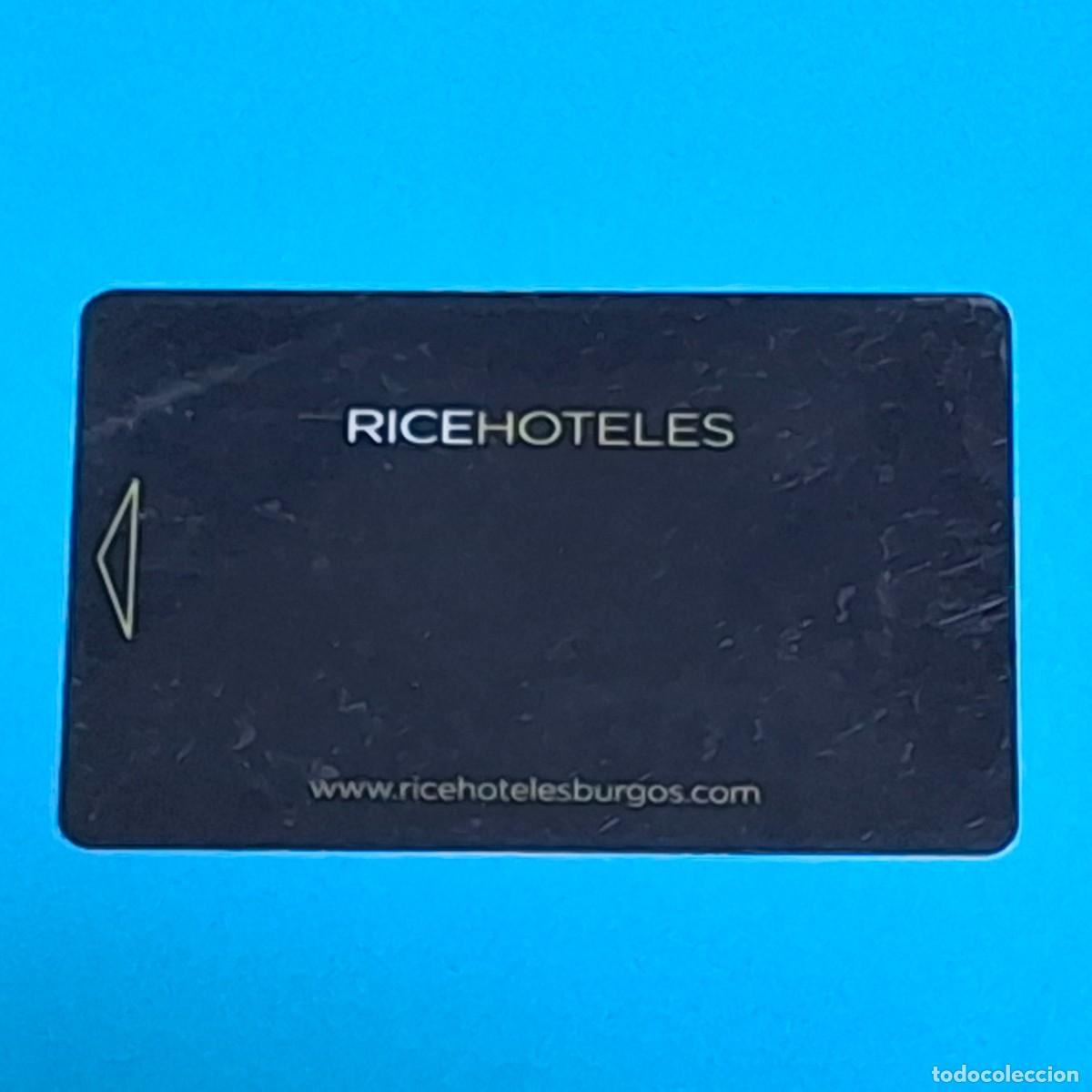 Collectionnisme: TARJETA LLAVE MAGNETICA HOTEL - RICE HOTELES - BURGOS