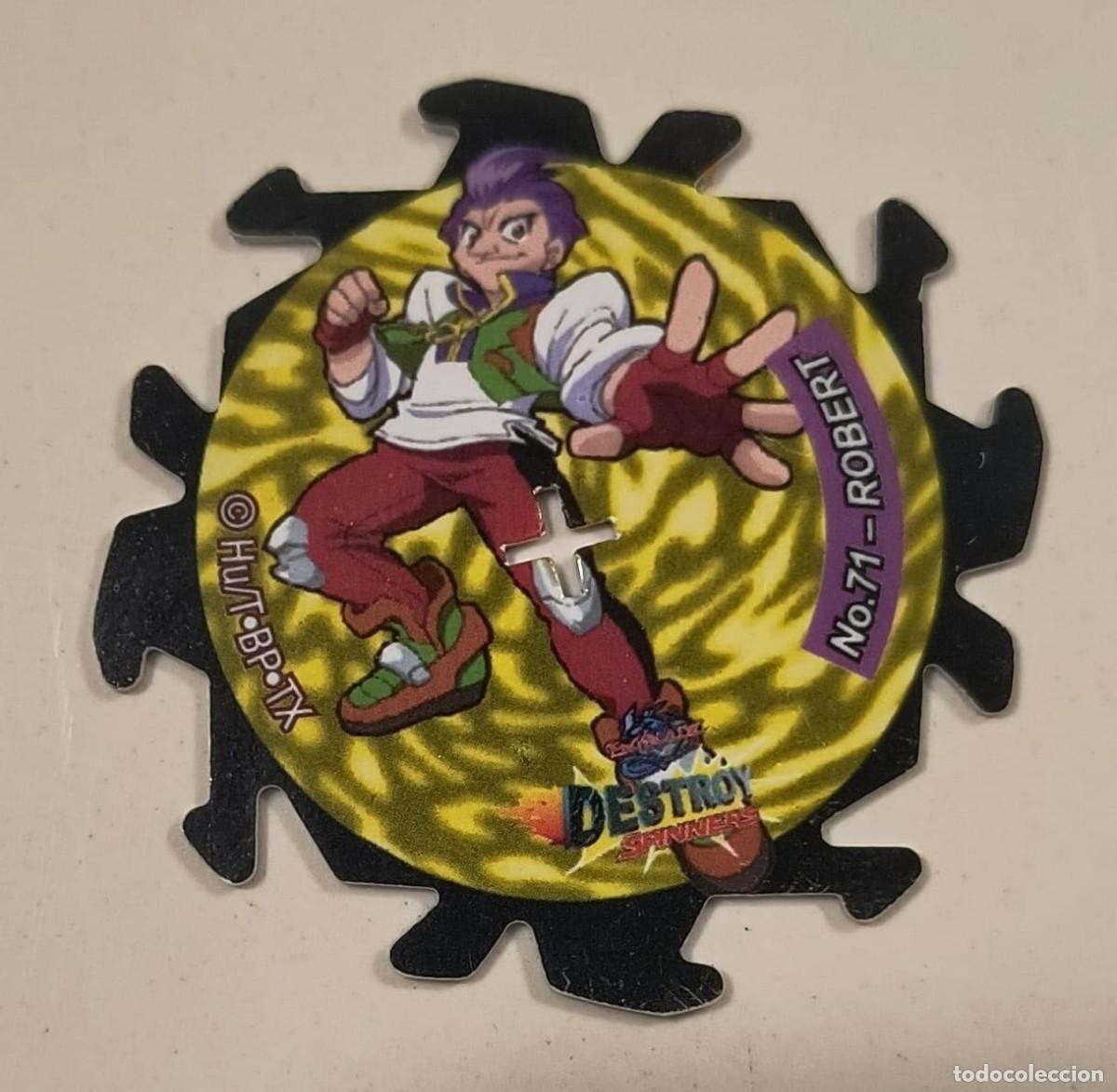 Coleccionismo: TAZO DESTROY SPINNERS N&ordm; 71 ROBERT - GRIFFOLYON - BEYBLADE
