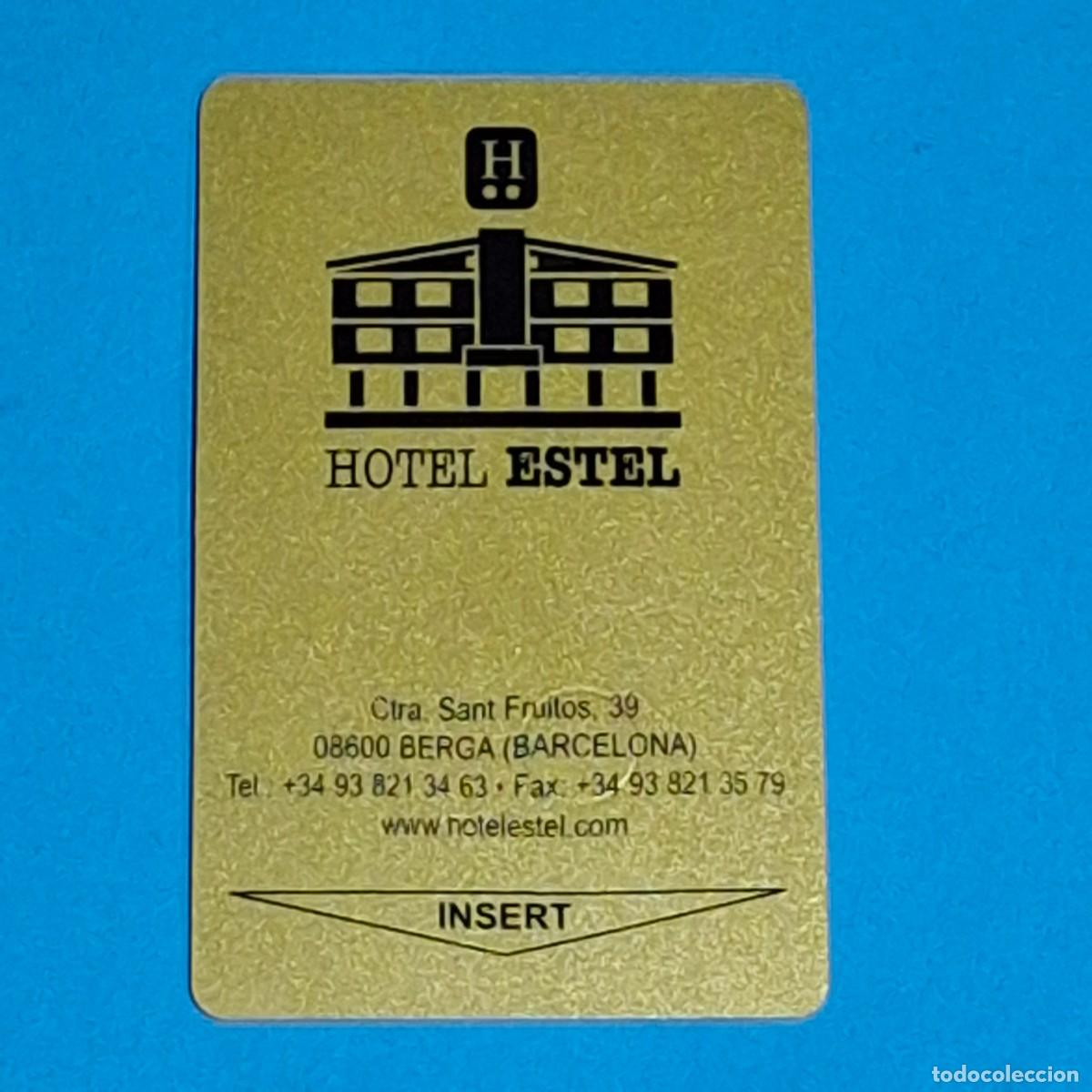 Coleccionismo: TARJETA LLAVE MAGNETICA HOTEL - HOTEL ESTEL ** - BERGA (BARCELONA)