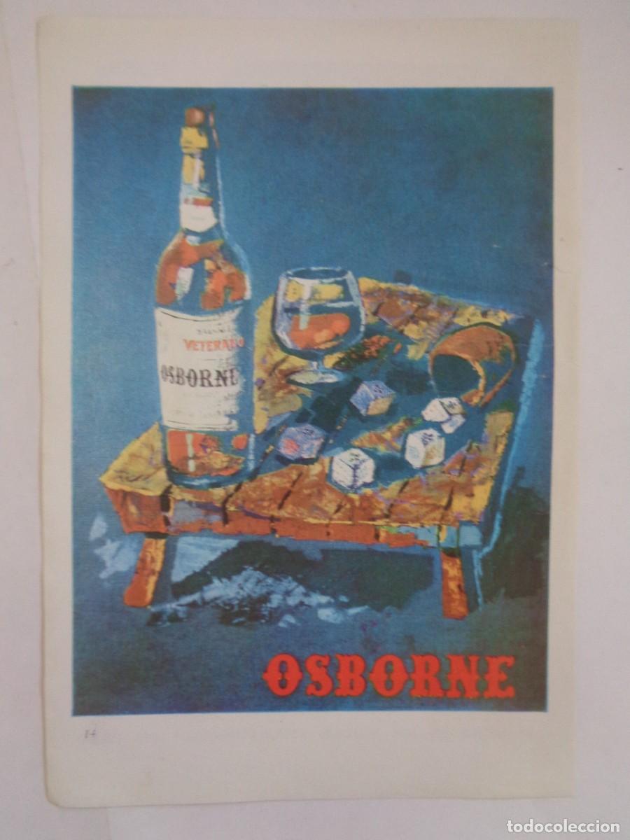Coleccionismo: HOJA DE REVISTA CON ANUNCIO DE CO&Ntilde;AC VETERANO DE OSBORNE . A&Ntilde;OS 60