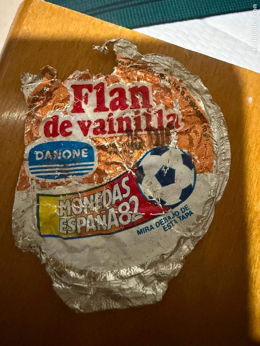 Coleccionismo: Tapa Danone monedas Espa&ntilde;a 82