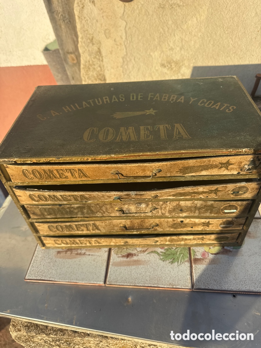 Coleccionismo: CAJA DE HILATURAS &ldquo;COMETA&rdquo; DE FABRA Y COATS