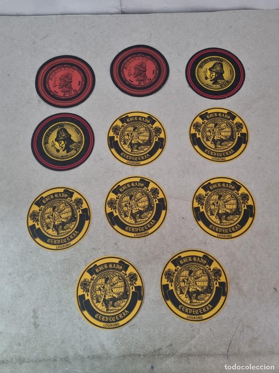Coleccionismo: Lote de 11 posavasos en cart&oacute;n de Pub Logro&ntilde;o