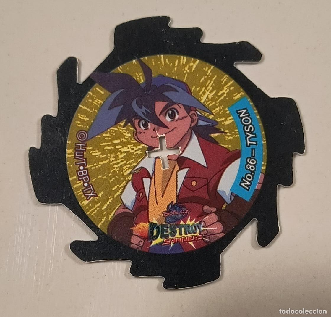 Sammeln: TAZO DESTROY SPINNERS N&ordm; 86 TYSON - DRAGOON - BEYBLADE