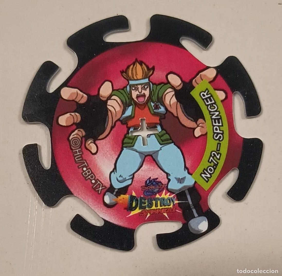 Sammeln: TAZO DESTROY SPINNERS N&ordm; 72 SPENCER - SEABORG - BEYBLADE