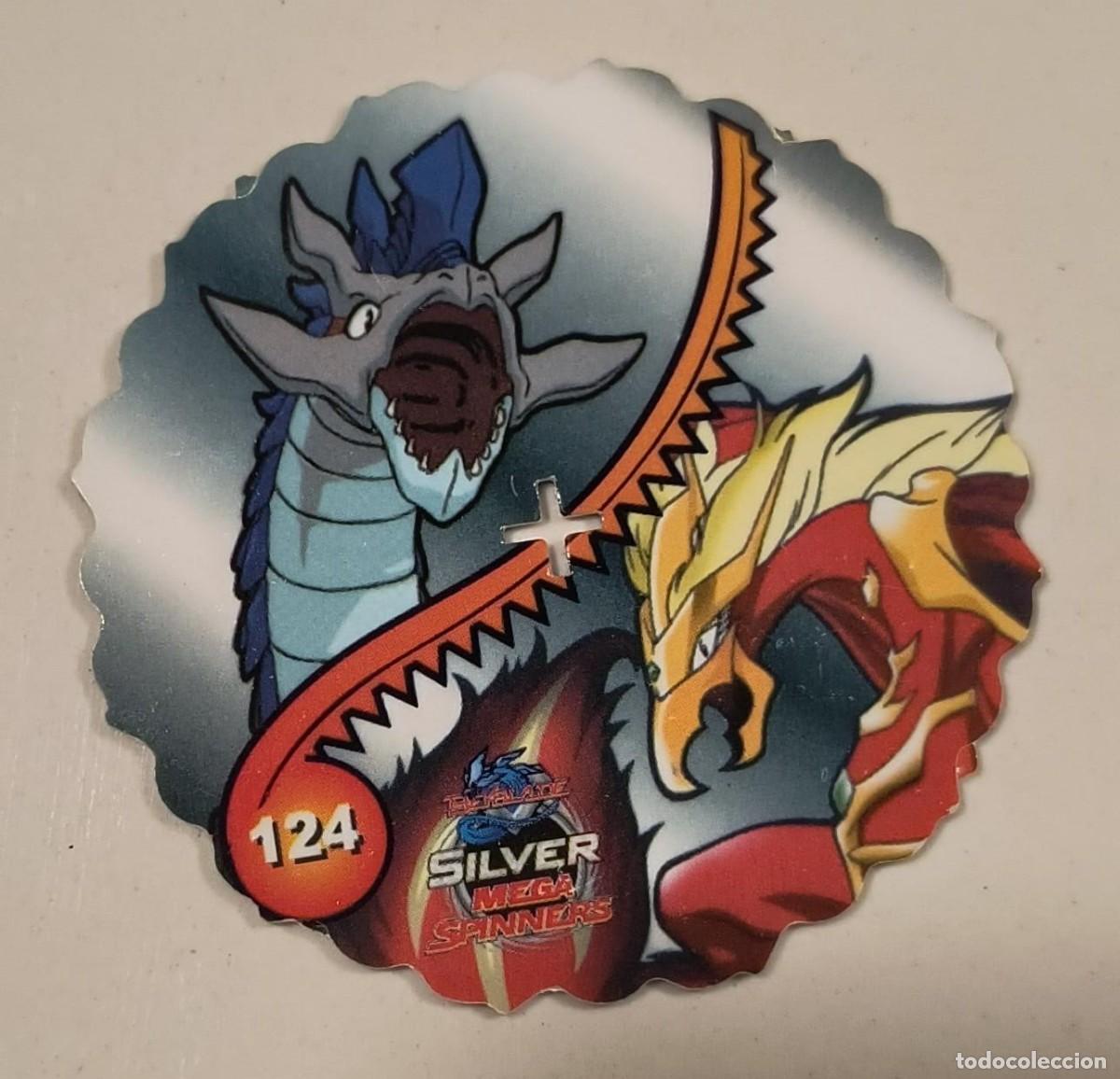 Coleccionismo: TAZO SILVER MEGA SPINNERS N&ordm; 124 - BEYBLADE