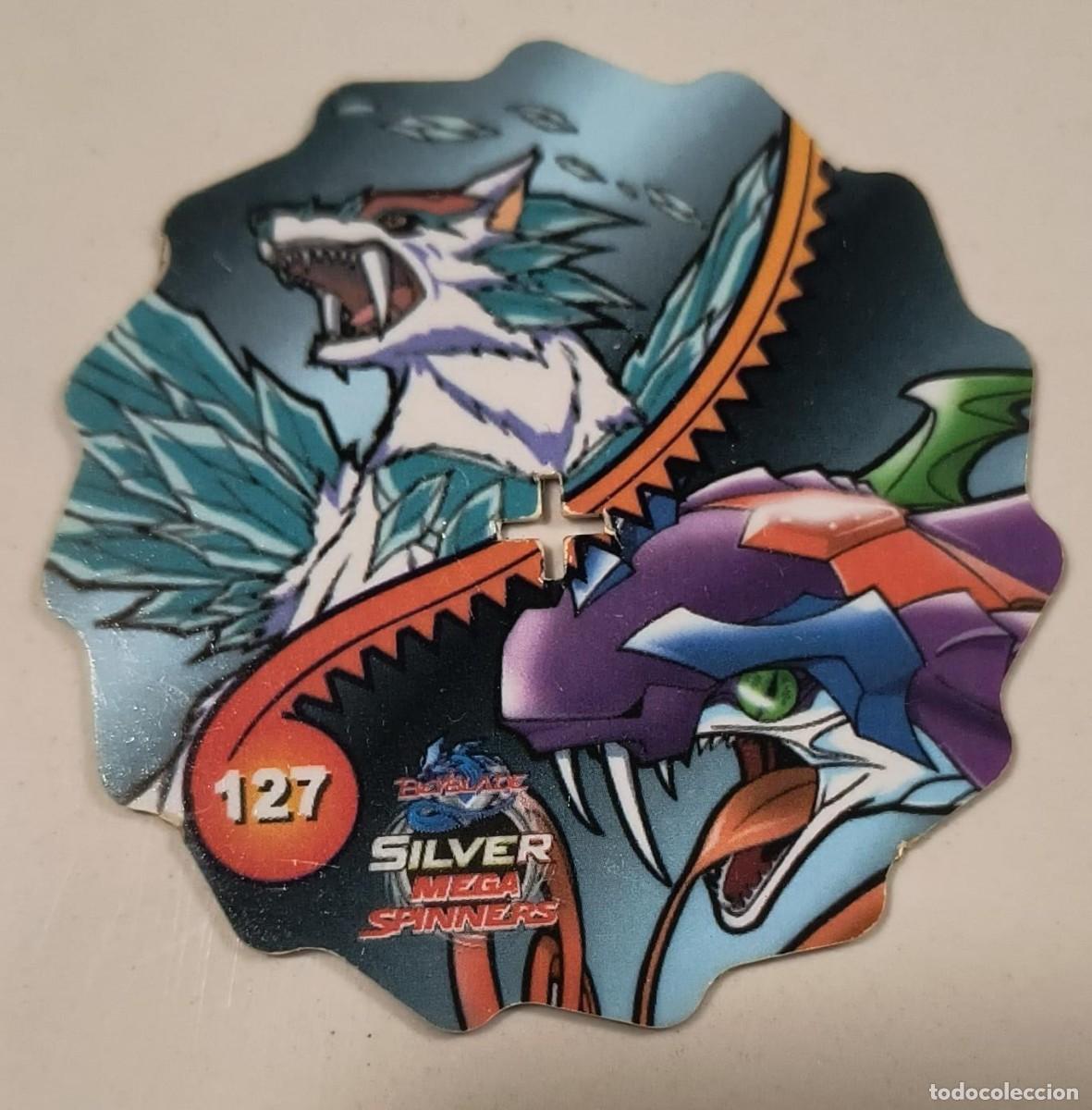 Coleccionismo: TAZO SILVER MEGA SPINNERS N&ordm; 127 - BEYBLADE