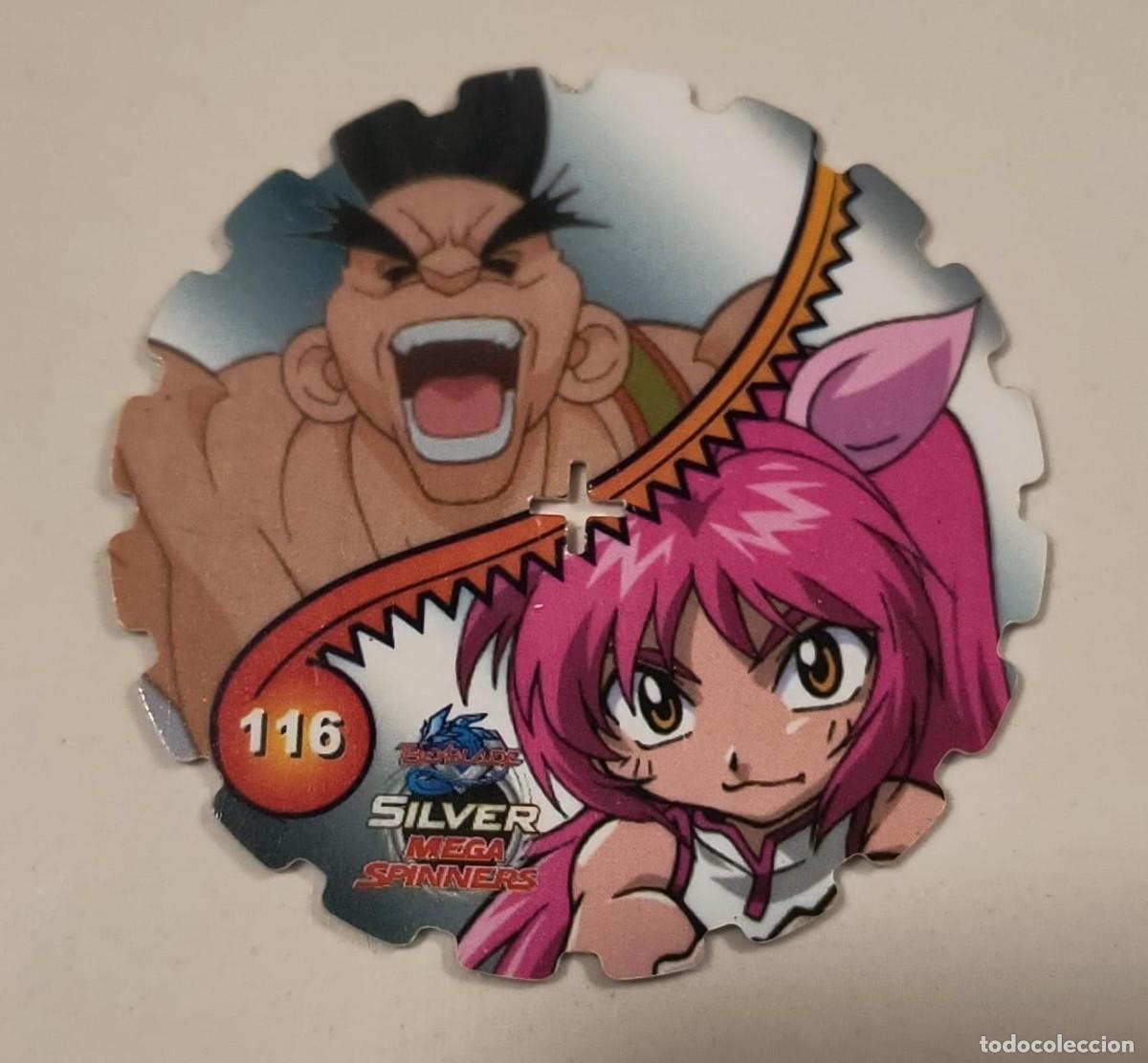 Coleccionismo: TAZO SILVER MEGA SPINNERS N&ordm; 116 - BEYBLADE