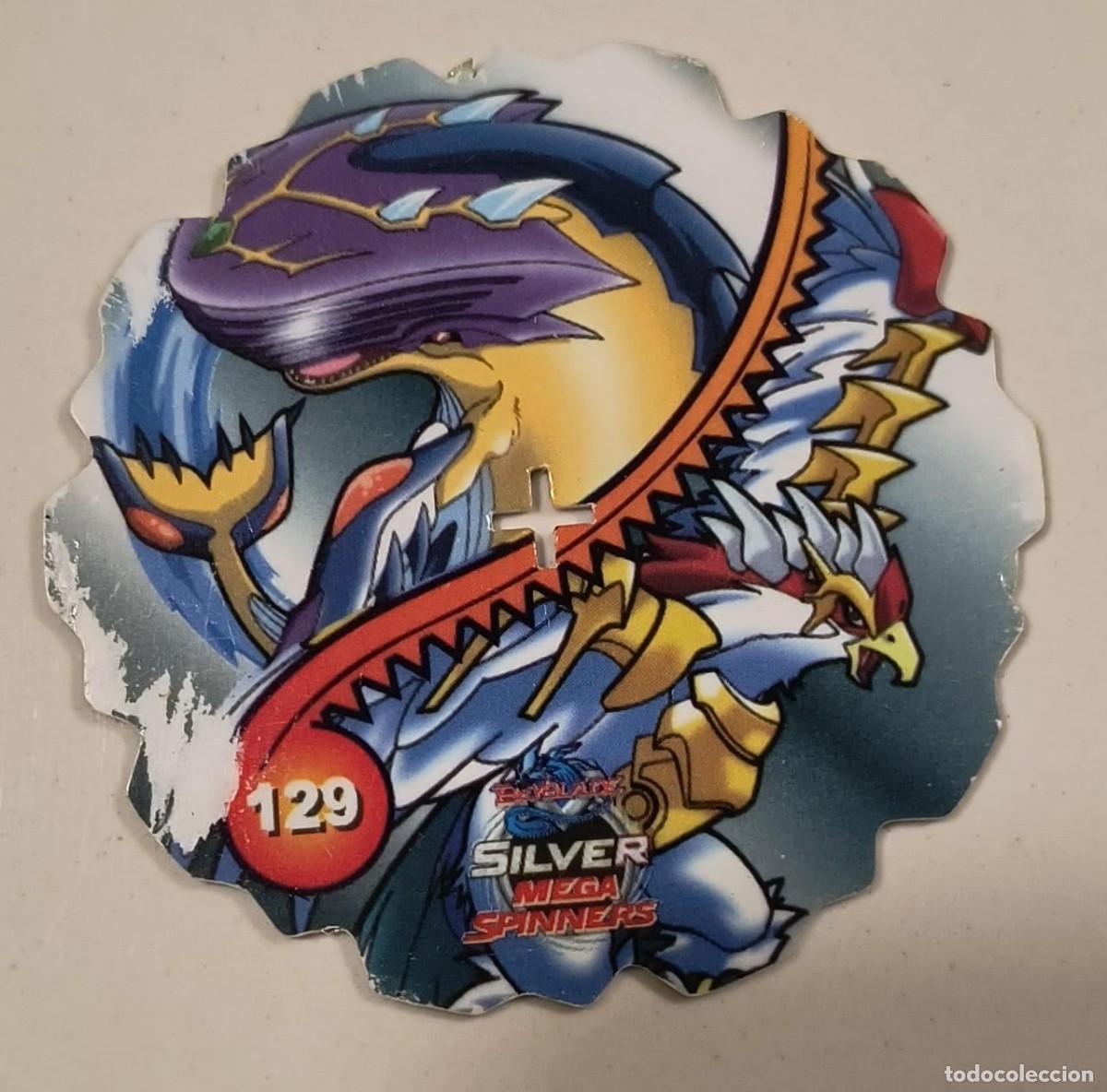 Coleccionismo: TAZO SILVER MEGA SPINNERS N&ordm; 129 - BEYBLADE