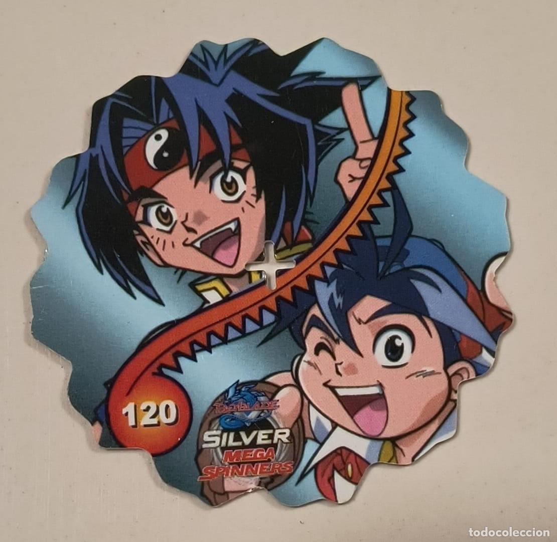 Coleccionismo: TAZO SILVER MEGA SPINNERS N&ordm; 120 - BEYBLADE