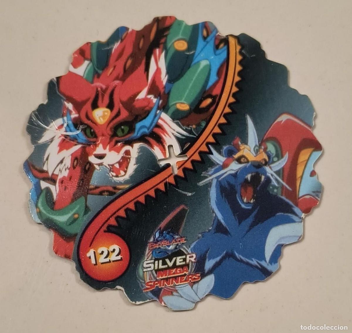 Coleccionismo: TAZO SILVER MEGA SPINNERS N&ordm; 122 - BEYBLADE