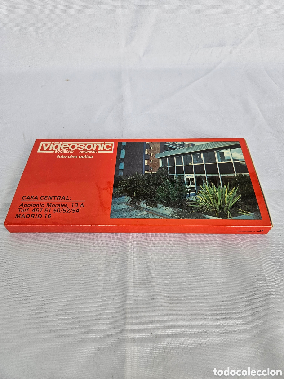 Collectionnisme: PUBLICIDAD VIDEOSONIC SOCIEDAD ANONIMA. FOTO, CINE, OPTICA. 12 CAJAS DE CERILLAS