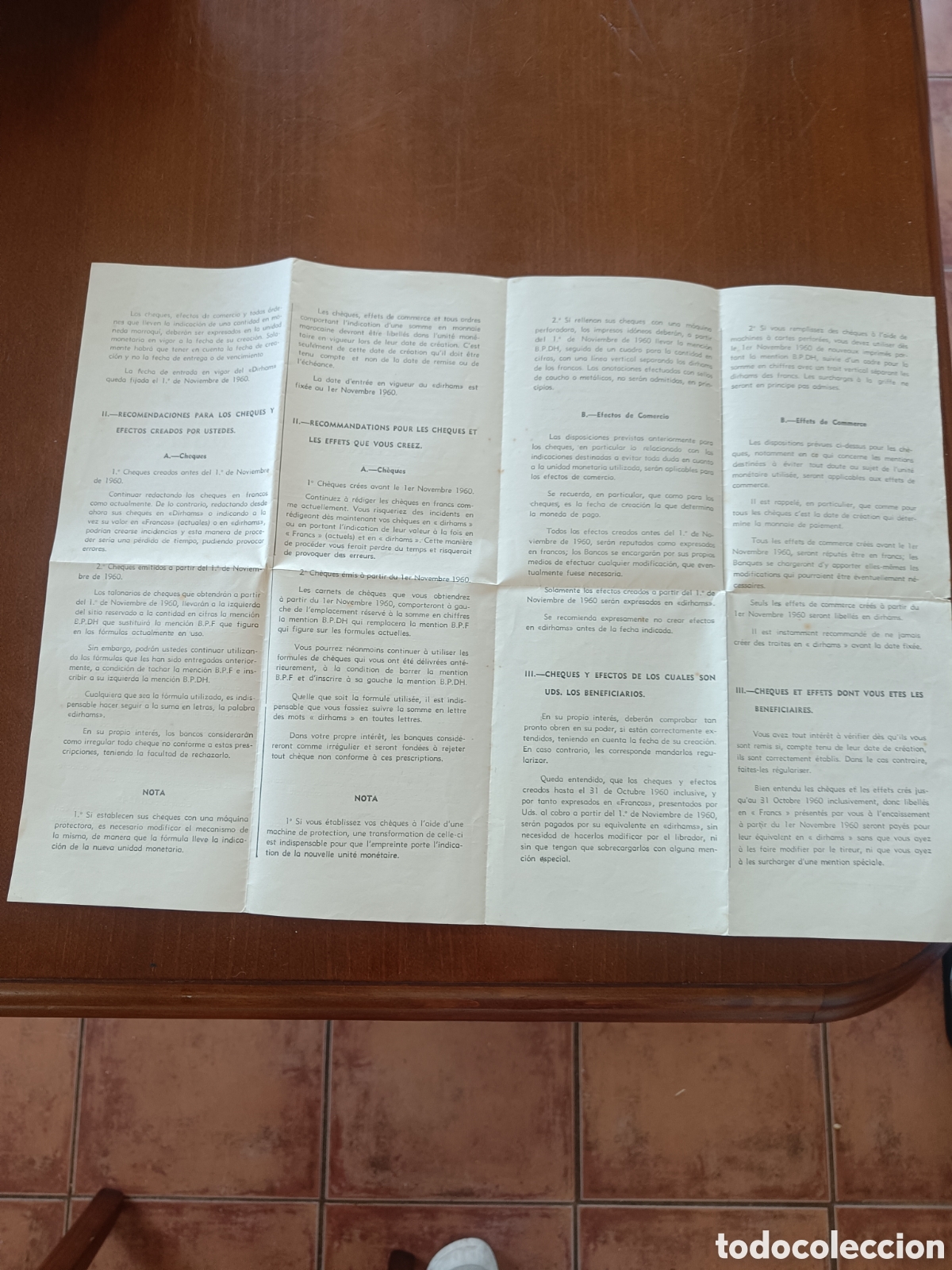 Coleccionismo: Instrucciones sobre la introducci&oacute;n del Dirham en los a&ntilde;os 50 - Foto 2