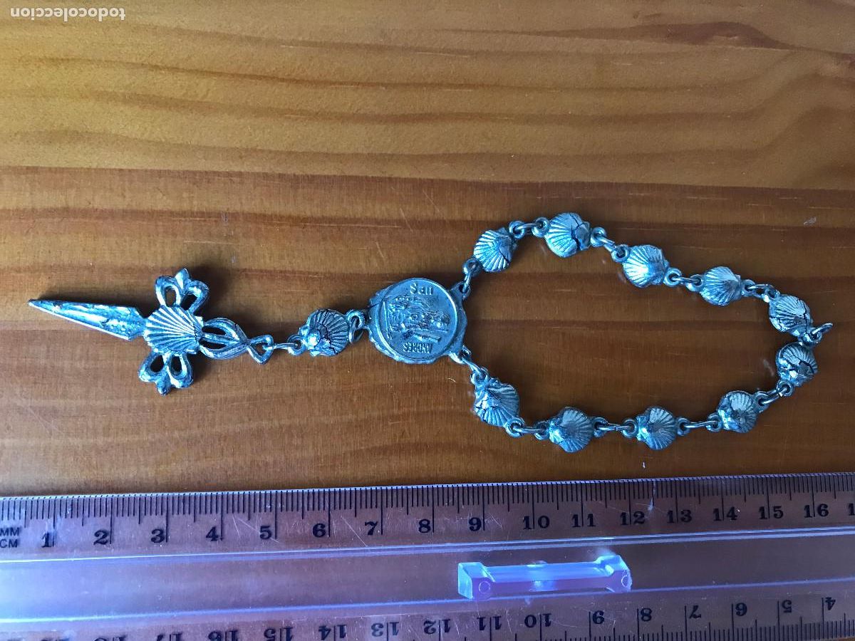 Coleccionismo: Pulsera de metal. Santo Andr&eacute; de Teixido. Vieira Cruz de Santiago