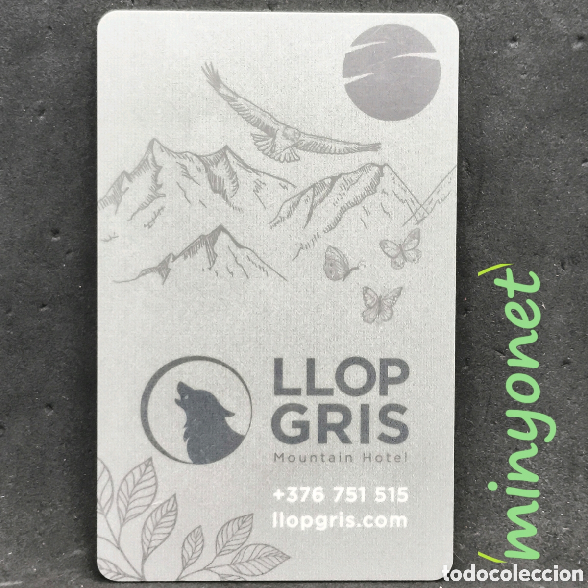 Coleccionismo: Tarjeta llave de Hotel Llop Gris El Tarter Andorra