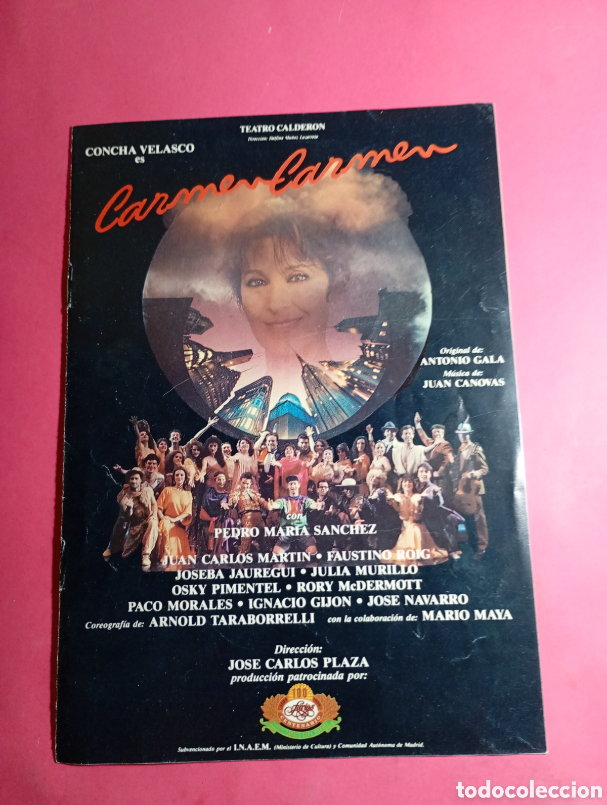 Coleccionismo: CONCHA VELASCO AUTOGRAFO TEATRO CALDERON 1988 ''CARMEN OROZCO'' DE ANTONIO GALA