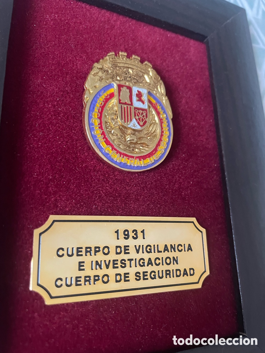 Coleccionismo: Cuadro Cuerpo de Vigilancia 1931