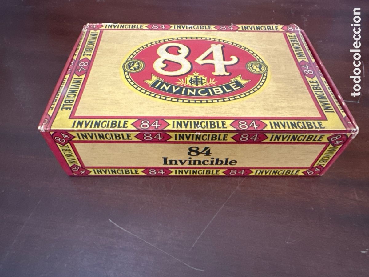 Coleccionismo: ANTIGUA CAJA DE CIGARROS PUROS VAC&Iacute;A, 84 INVINCIBLE. FLORIDA. USA 50 CIGARS