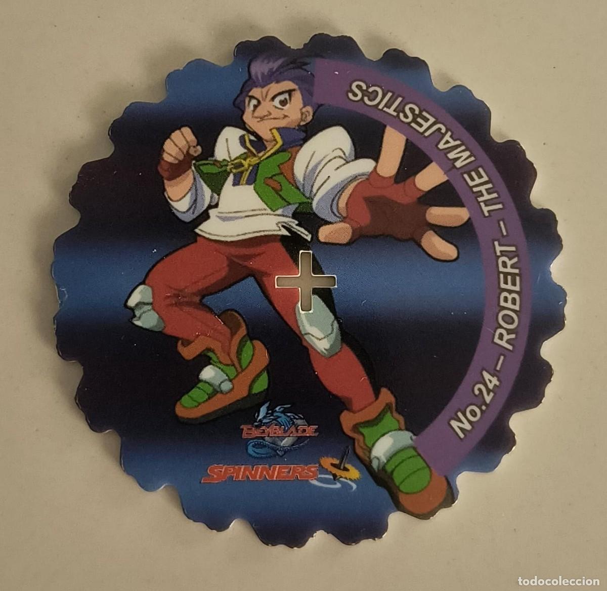 Coleccionismo: TAZO SPINNERS N&ordm; 24 ROBERT - THE MAJESTICS - BEYBLADE