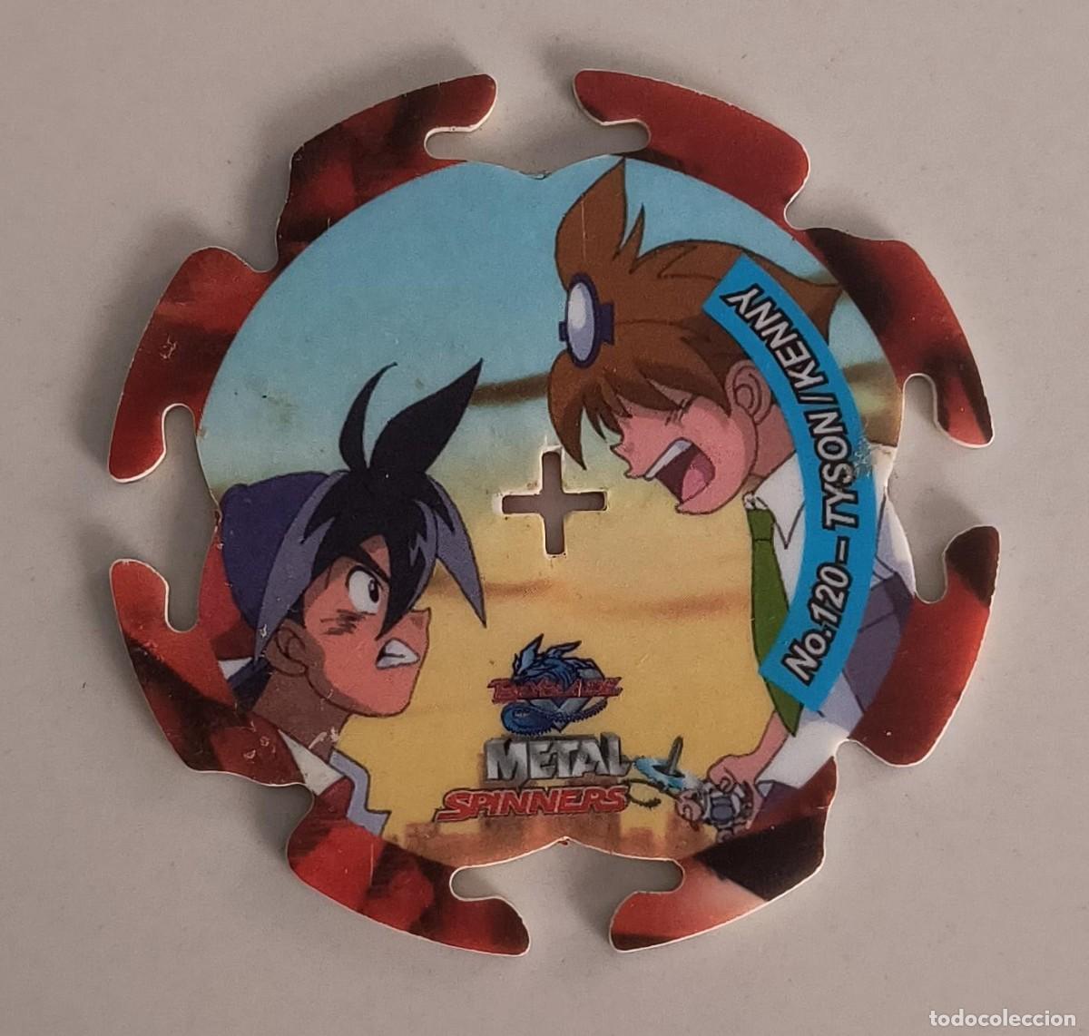 Coleccionismo: TAZO METAL SPINNERS N&ordm; 120 TYSON/KENNY - BEYBLADE