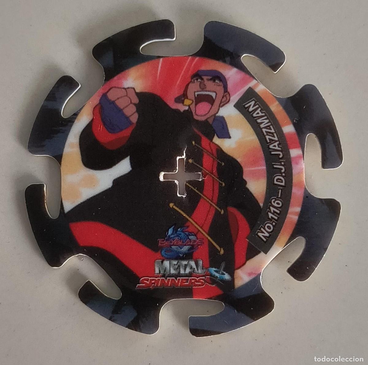 Coleccionismo: TAZO METAL SPINNERS N&ordm; 116 D.J. JAZZMAN - BEYBLADE