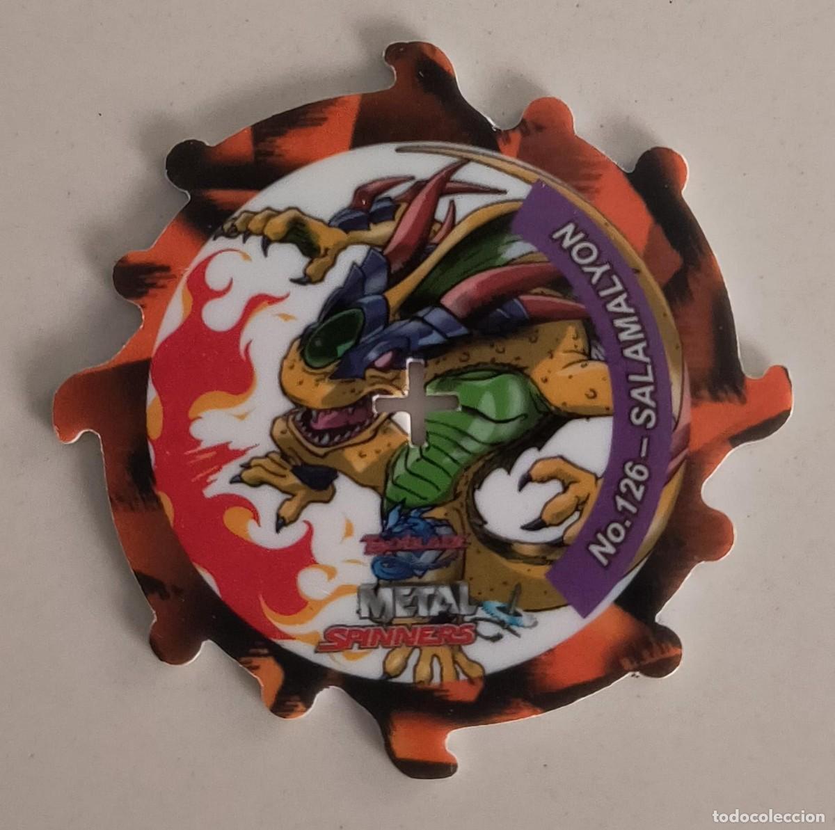 Coleccionismo: TAZO METAL SPINNERS N&ordm; 126 SALAMALYON - BEYBLADE