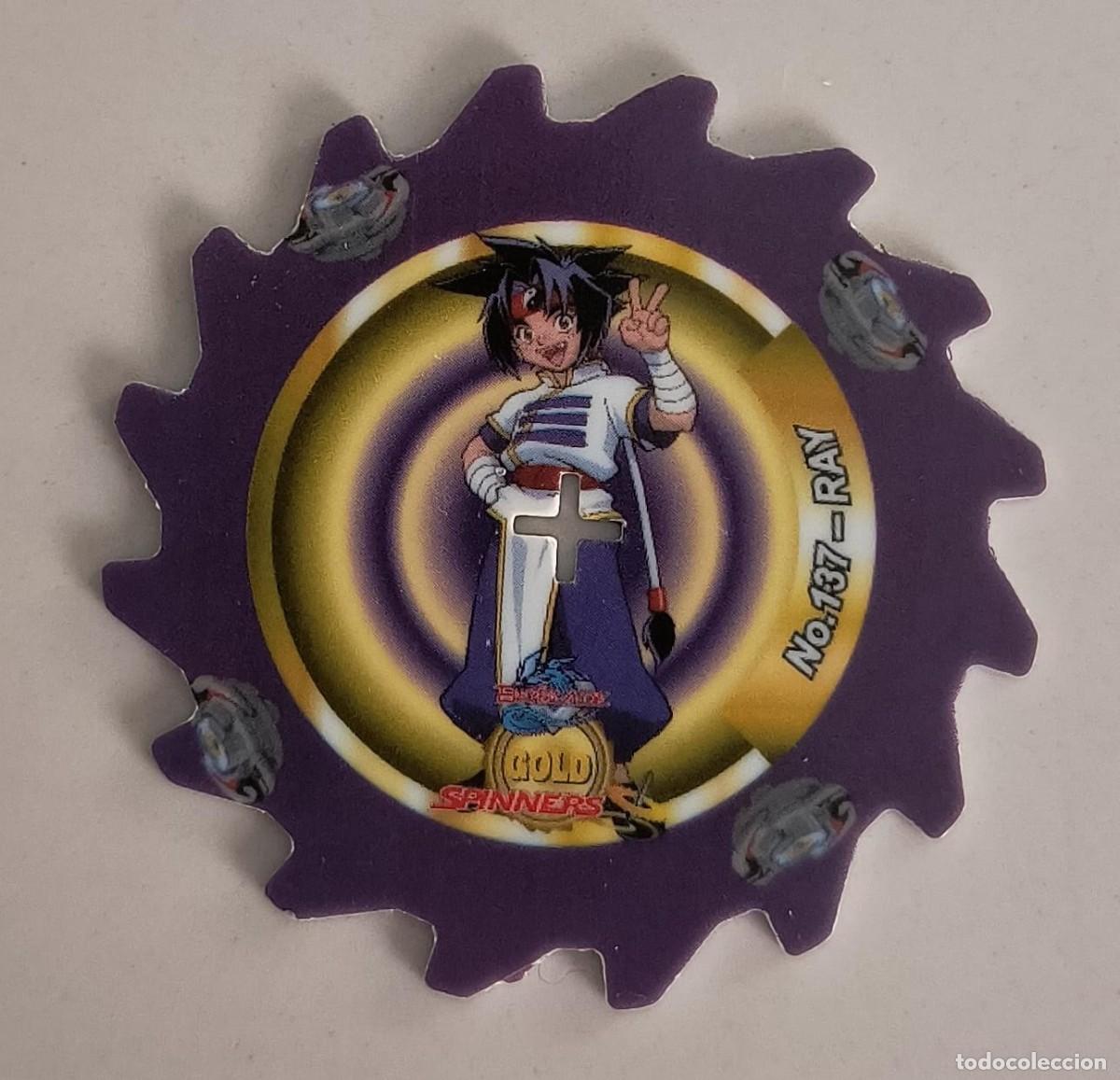 Coleccionismo: TAZO GOLD SPINNERS N&ordm; 137 RAY - BEYBLADE