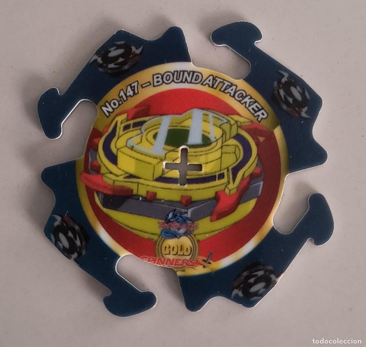 Coleccionismo: TAZO GOLD SPINNERS N&ordm; 147 BOUND ATTACKER - BEYBLADE