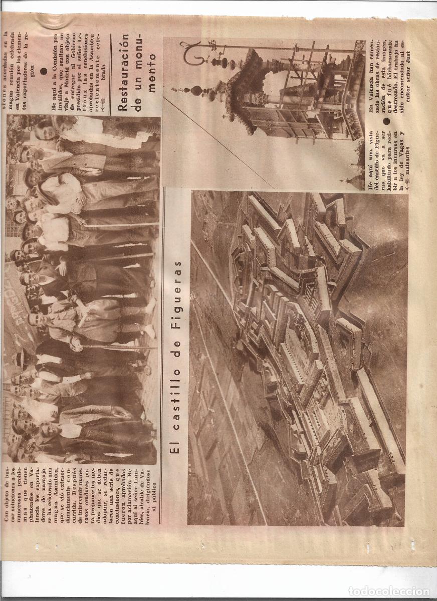 Coleccionismo: A&Ntilde;O 1933 VISTA CASTILLO CASTELL DE FIGUERAS HABILITADO PARA INCURSOS LEY DE VAGOS Y MALEANTES