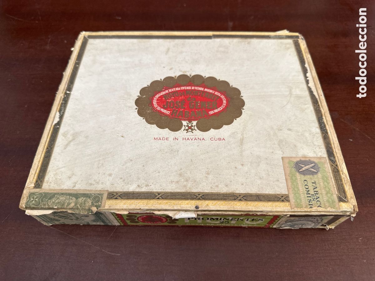 Coleccionismo: CAJA DE PUROS VAC&Iacute;A DE HOYO DE MONTERREY DE JOSE GENER, PROMINENTES 25, MADE IN HABANA, CUBA