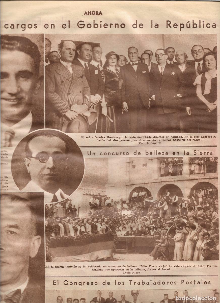 Coleccionismo: A&Ntilde;O 1933 RECORTE PRENSA CONCURSO DE BELLEZA EN BUSTARVIEJO MISS BUSTARVIEJO