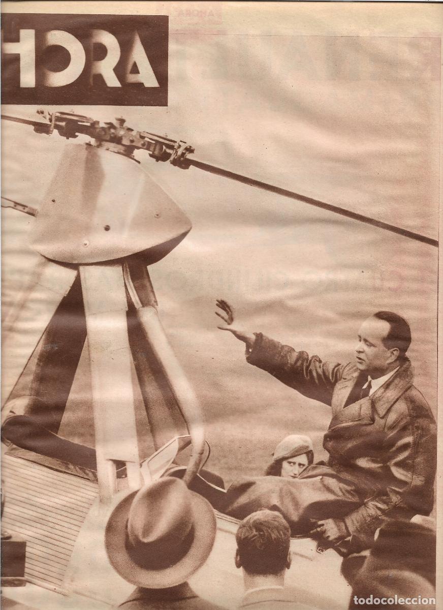 Coleccionismo: A&Ntilde;O 1933 RECORTE PRENSA AERODROMO DE HANWORTH TRIUNFO PRUEBAS ULTIMO AUTOGIRO JUAN DE LA CIERVA