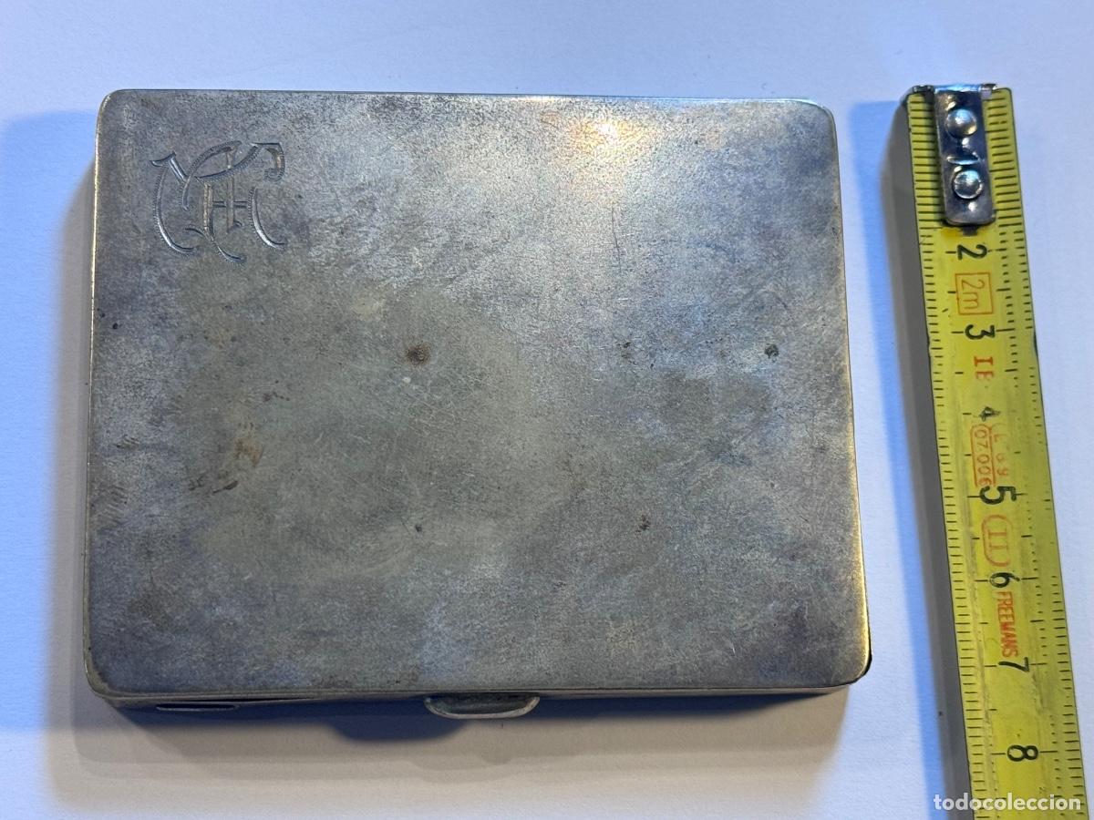 Coleccionismo: PITILLERA METAL PLATEADA CON INICIALES GRABADAS / COMPRA MIN&Iacute;MA 5 &euro;