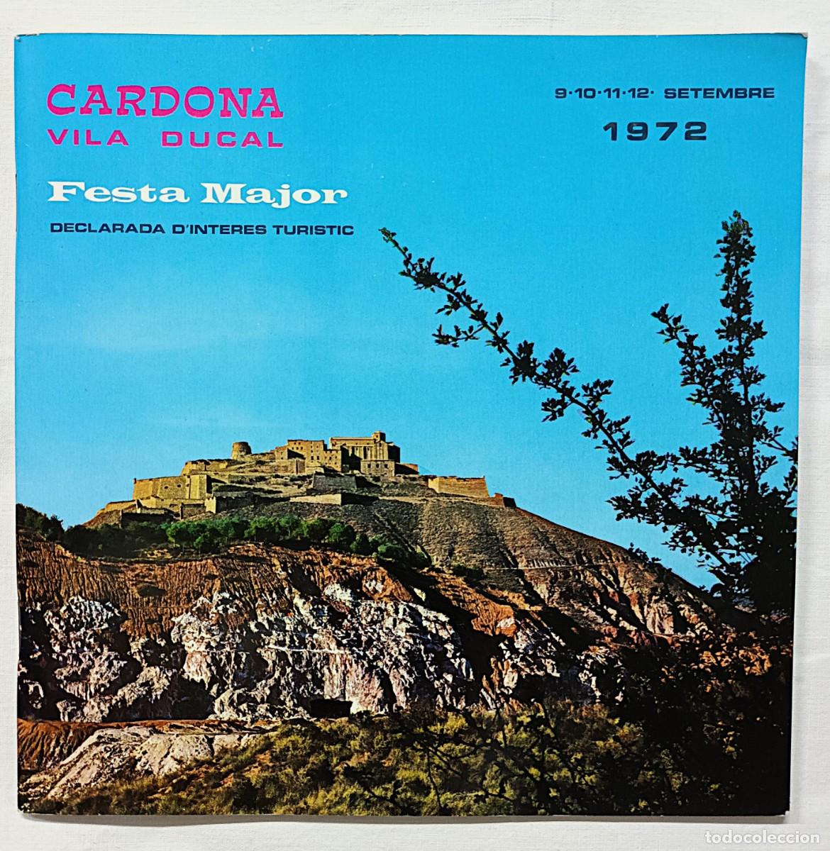 Coleccionismo: PROGRAMA FESTA MAJOR CARDONA A&Ntilde;O 1972