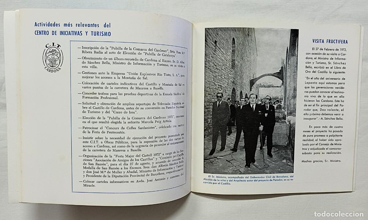 Coleccionismo: PROGRAMA FESTA MAJOR CARDONA A&Ntilde;O 1972 - Foto 4