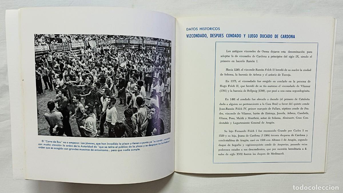 Coleccionismo: PROGRAMA FESTA MAJOR CARDONA A&Ntilde;O 1972 - Foto 5