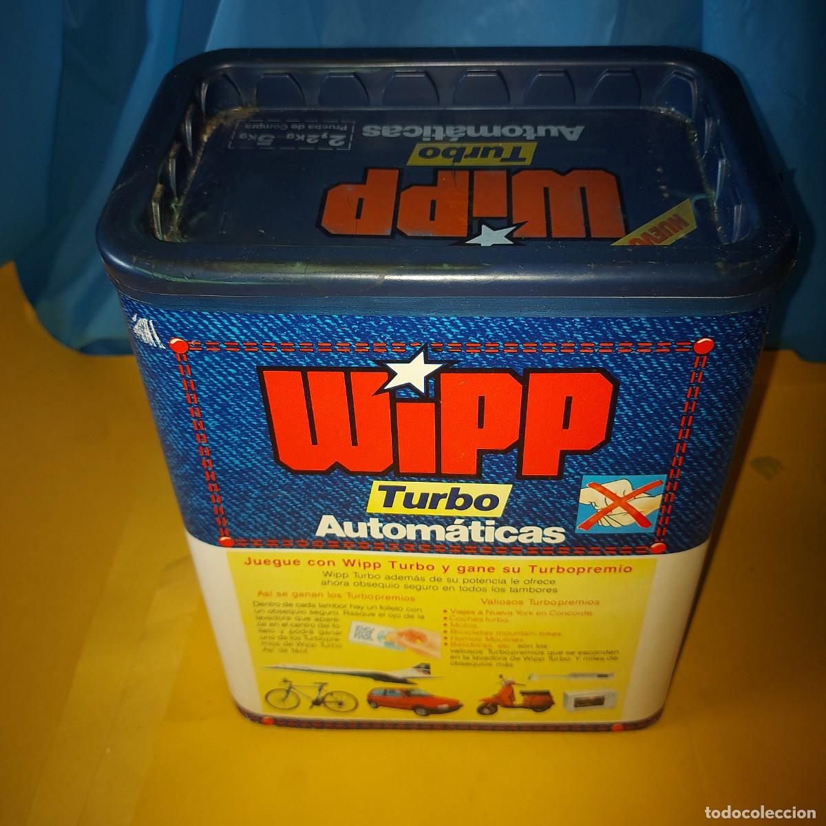 Coleccionismo: DETERGENTE WIPP TURBO AUTOMATICAS, CAJA VACIA, A&Ntilde;OS 90