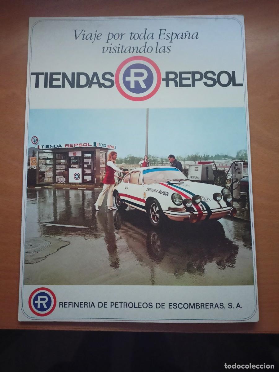 Coleccionismo: PUBLICAC TIENDAS REPSOL-VIAJE POR TODA ESPA&Ntilde;A-CARTULINA DOBLE CON INDICACION DE LOS LUGARES DE