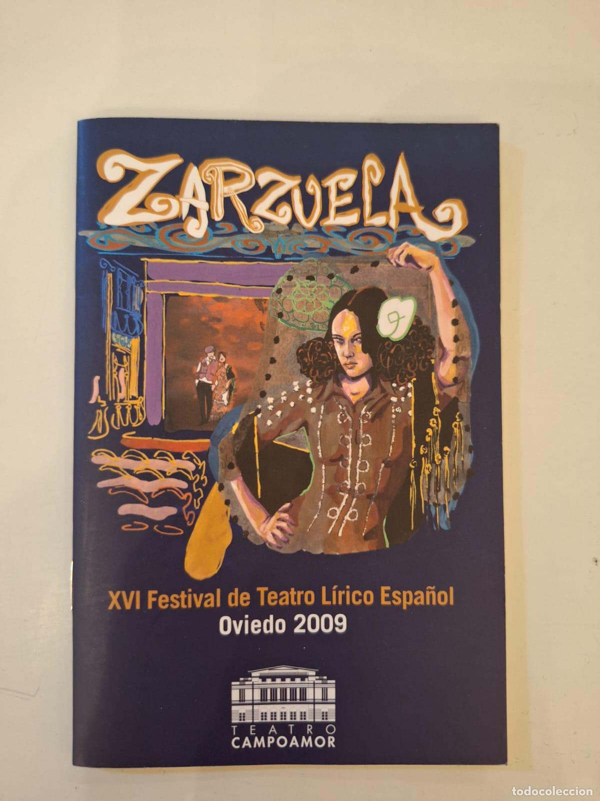 Coleccionismo: Folleto Programaci&oacute;n XVI Festival de Teatro L&iacute;rico Espa&ntilde;ol de Oviedo 2009 Asturias Zarzuela