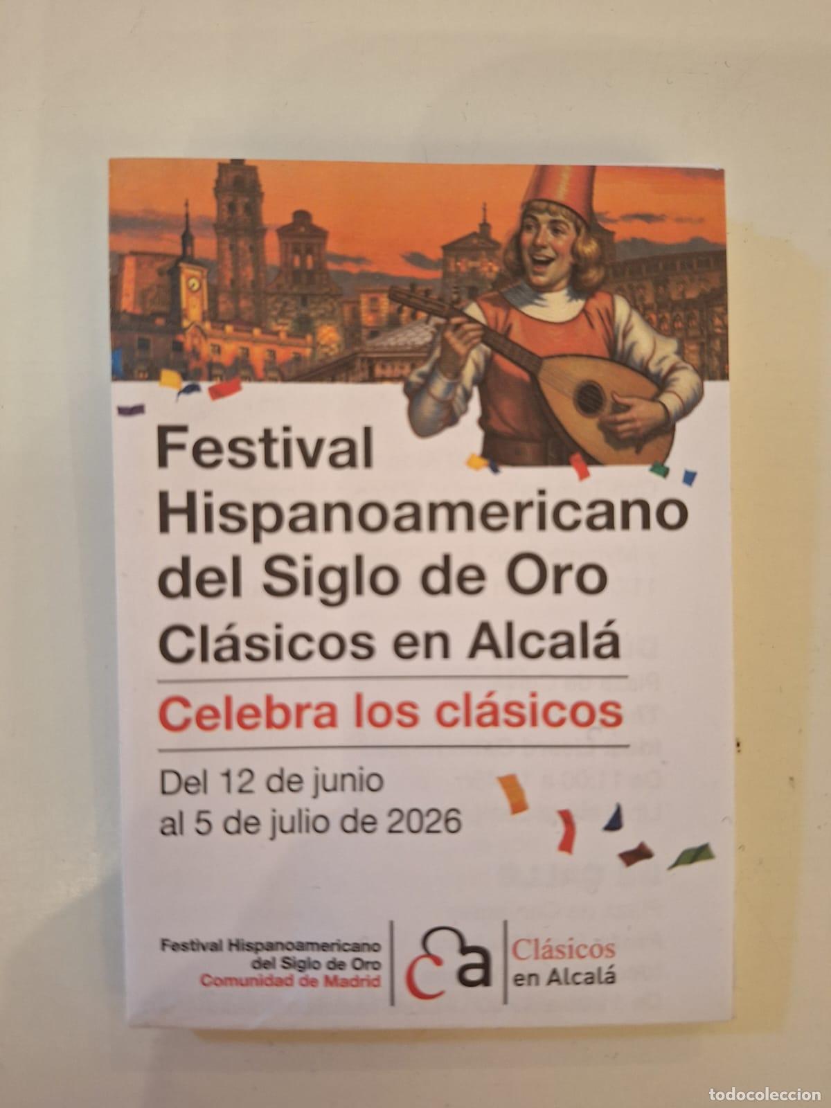 Collectionnisme: Programa Festival Iberoamericano del Siglo de Oro Cl&aacute;sicos en Alcal&aacute; 2026 Alcal&aacute; de Henares Madrid