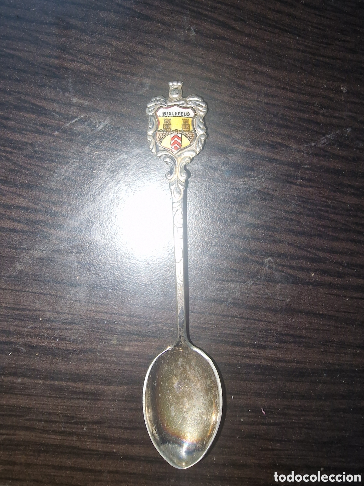 Coleccionismo: Cucharilla Vintage Bielefeld Alemania - Plata Maciza 800 KARO Esmaltada