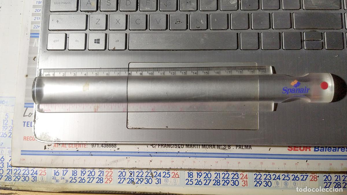 Coleccionismo: Spanair regla r&iacute;gida transparente 20 cms a&ntilde;os 90