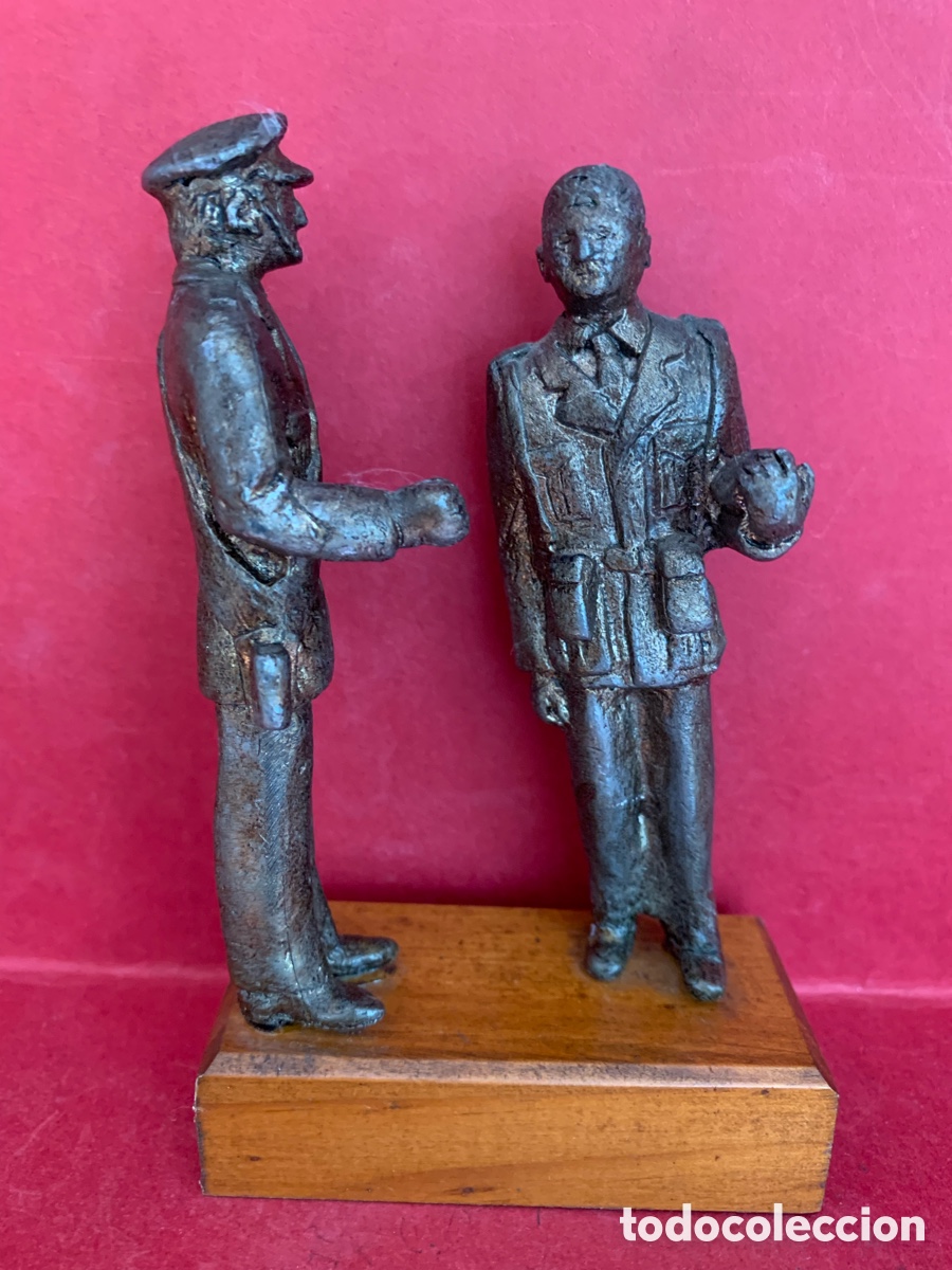 Coleccionismo: JURA DE BANDERA AVIACION FIGURA BRONCE A&Ntilde;OS 80