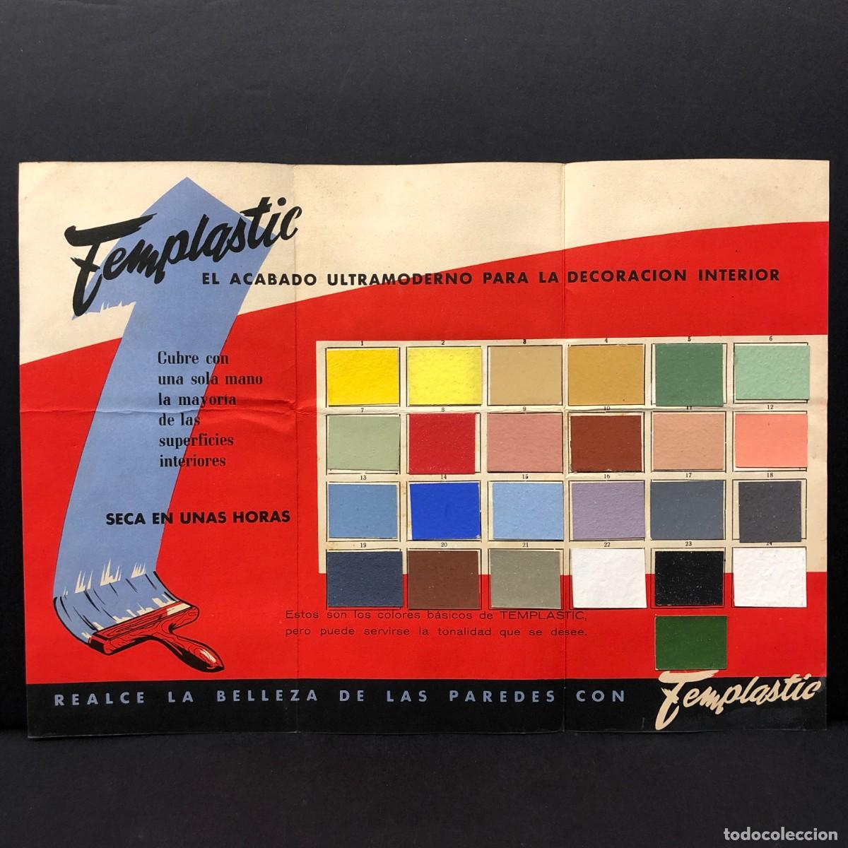Coleccionismo: TEMPLASTIC - MOSTRUARIO DE PINTURA DE PAREDES - PUBLICIDAD ANTIGUA - FOLLETO / 245