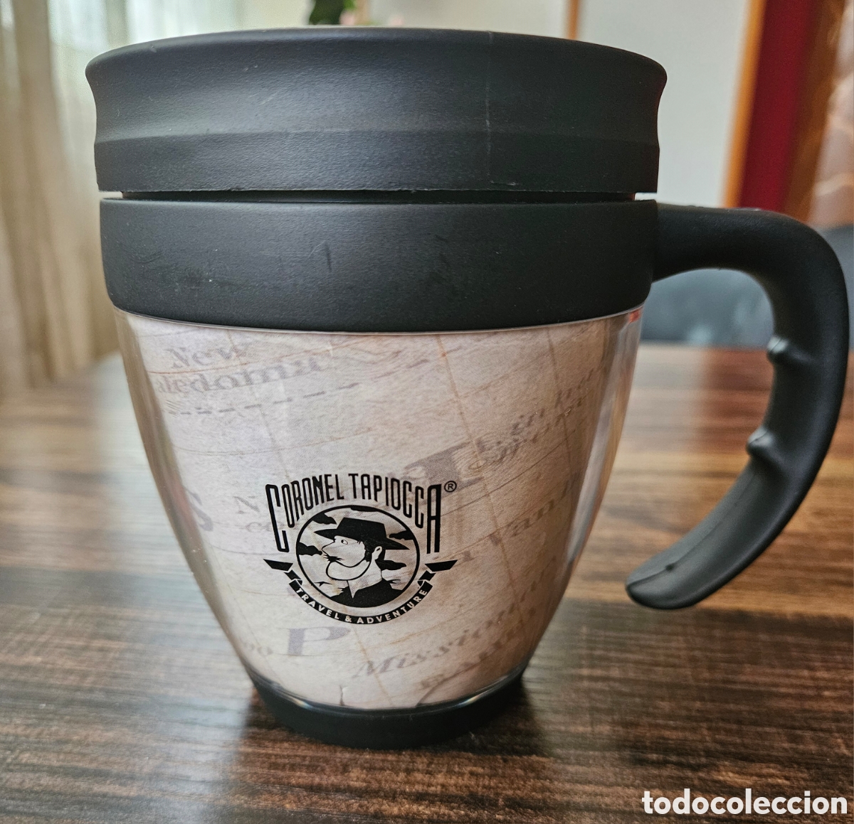 Coleccionismo: ​Maza Taza T&eacute;rmica Coronel Tapiocca - Promoci&oacute;n Vintage Telepizza &rdquo;Momentos Redondos&rdquo; - NUEVA