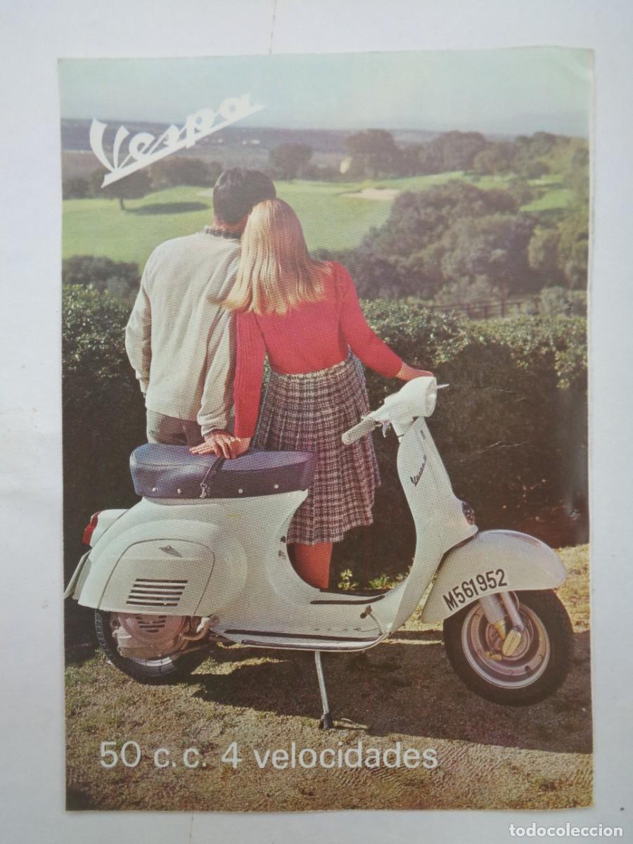 Coleccionismo: HOJA DE REVISTA CON ANUNCIO DE MOTO VESPA 50C.C. 4 VELOCIDADES . A&Ntilde;OS 60