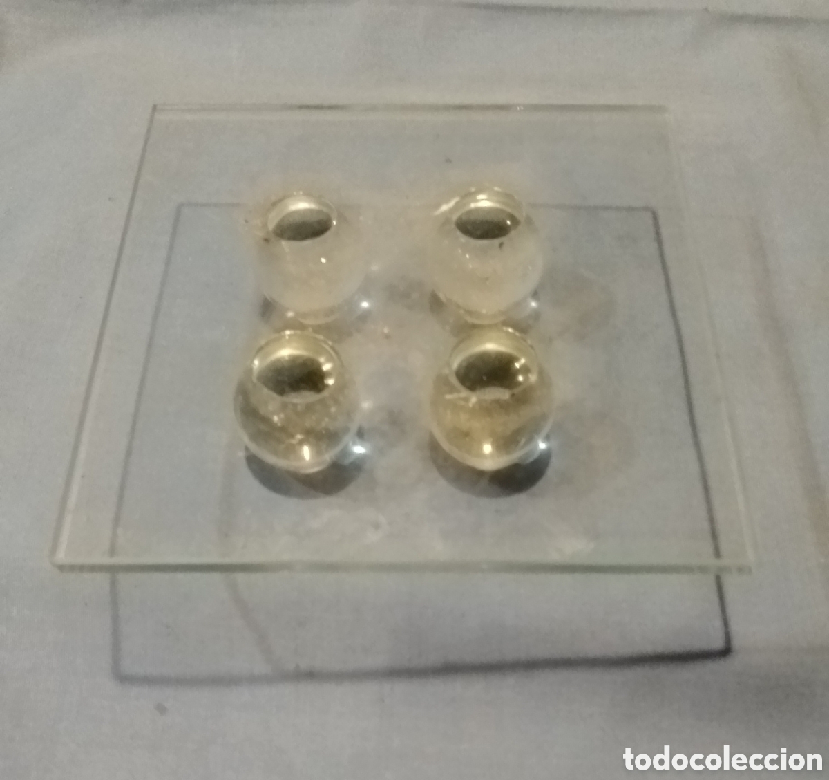 Coleccionismo: Bandeja o base de cristal