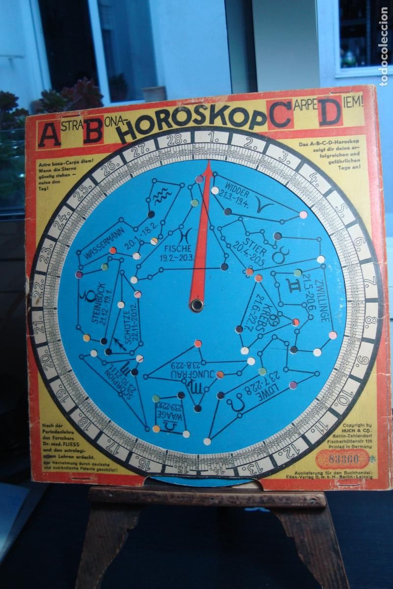 Coleccionismo: VINTAGE ASTRA BONA CARPE DIEM HOROSKOP. DR.WILHELM FLIESS. HUCH & CO. BERLIN -ZEHLENDORF GERMANY